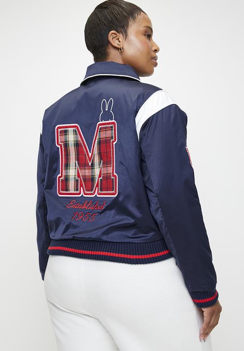 Cotton On - Plus lcn miffy varsity bomber jacket - heritage blue
