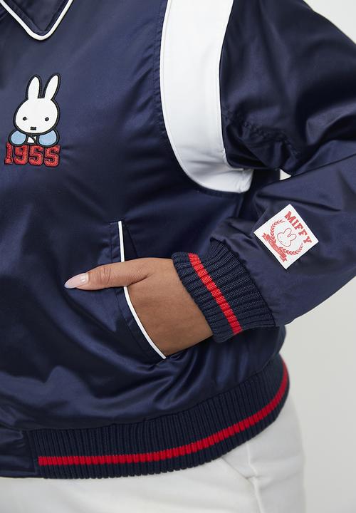 Cotton On - Plus lcn miffy varsity bomber jacket - heritage blue