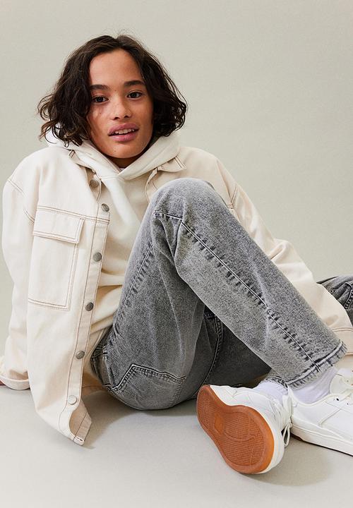 H&M - Relaxed tapered fit jeans - grey