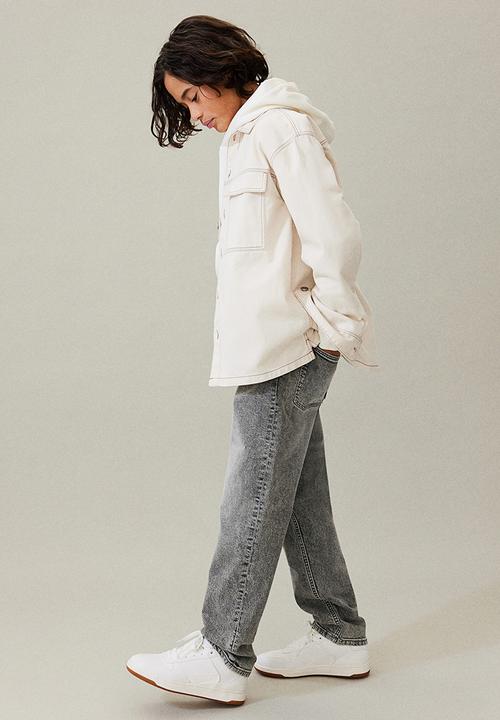 H&M - Relaxed tapered fit jeans - grey