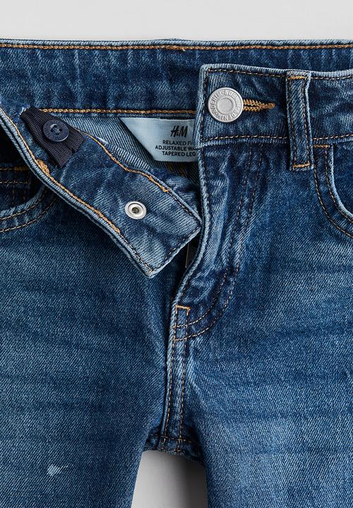 H&M - Relaxed tapered fit jeans - blue