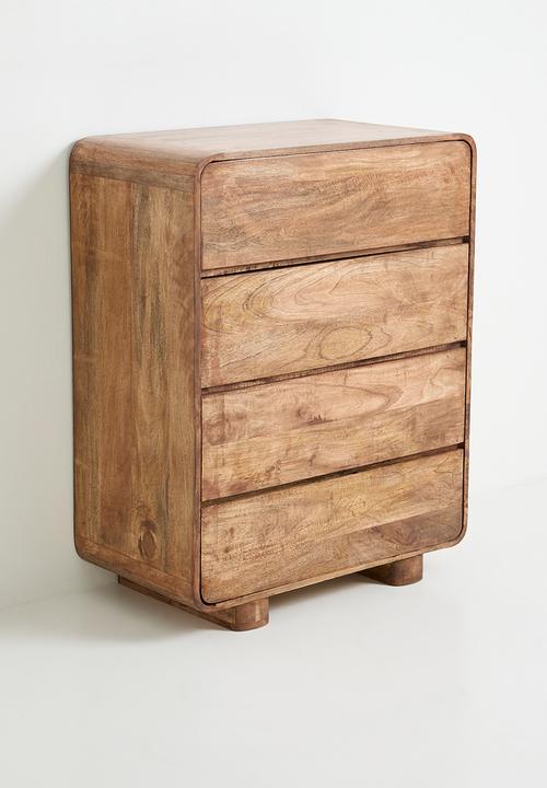 Sixth Floor - Vira wooden 4 drawer unit - walnut