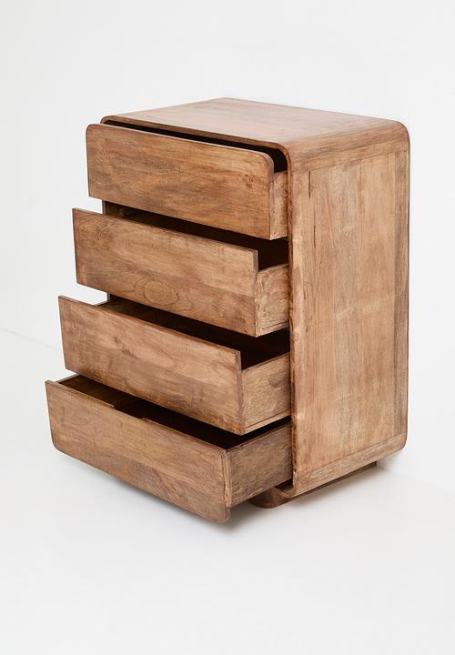 Sixth Floor - Vira wooden 4 drawer unit - walnut
