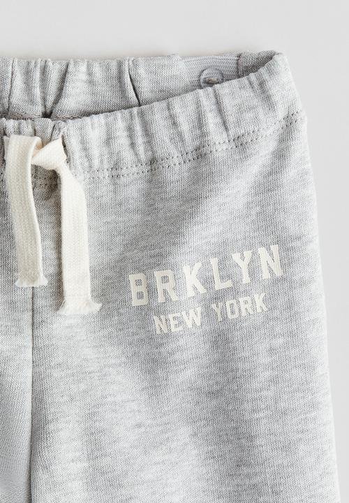 H&M - Sweatshirt joggers - Light grey marl Brklyn