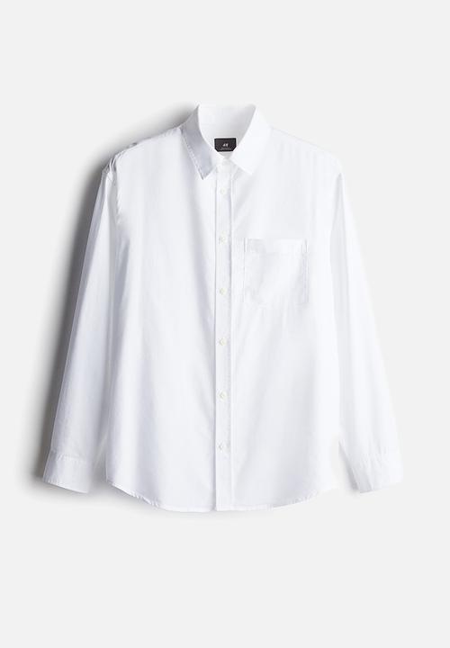 H&M - Regular fit modal-blend shirt - white