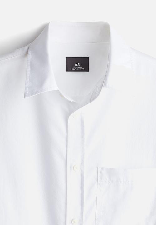 H&M - Regular fit modal-blend shirt - white