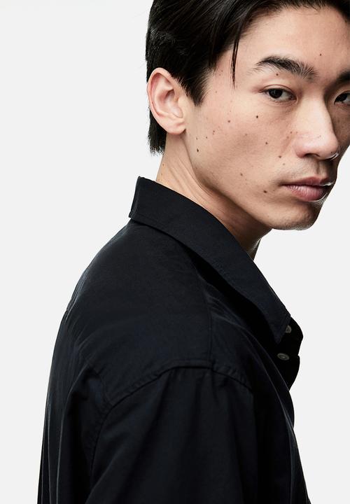H&M - Regular fit modal-blend shirt - black