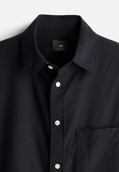 H&M - Regular fit modal-blend shirt - black