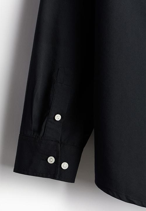H&M - Regular fit modal-blend shirt - black