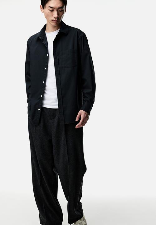 H&M - Regular fit modal-blend shirt - black