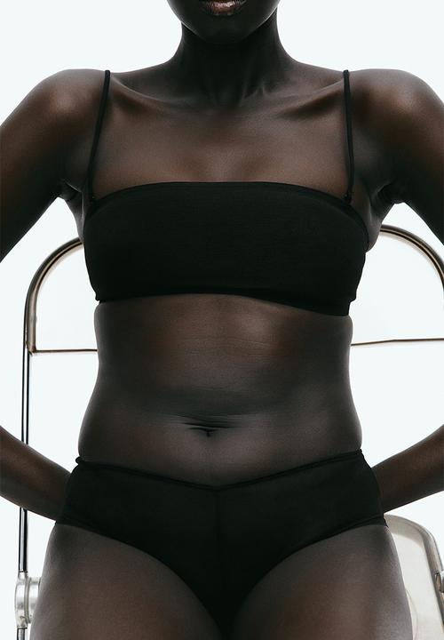 H&M - 2-Pack mesh hipster briefs - black