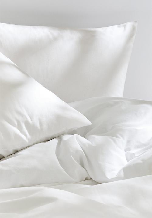 H&M - Cotton double/king duvet cover set - white