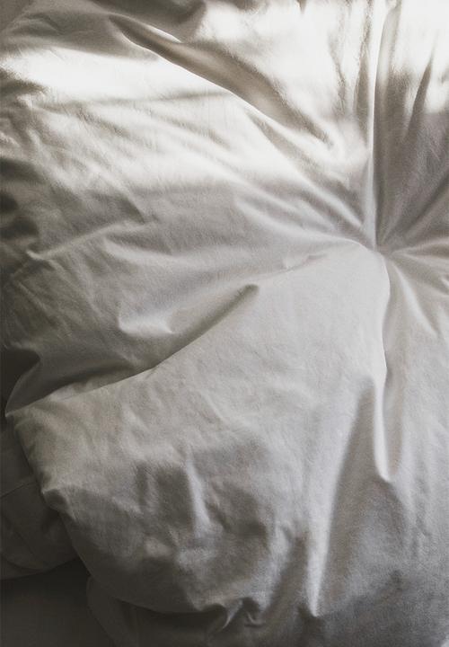 H&M - Cotton double/king duvet cover set - white