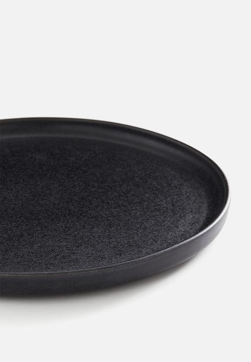 H&M - Large stoneware plate - grey