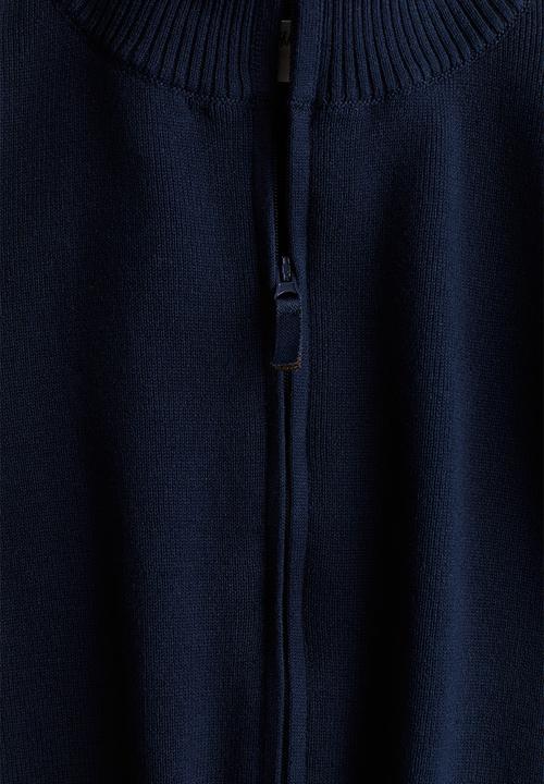 H&M - Zip-through cardigan - navy blue