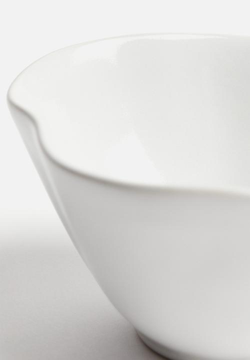 H&M - Glazed stoneware bowl - white