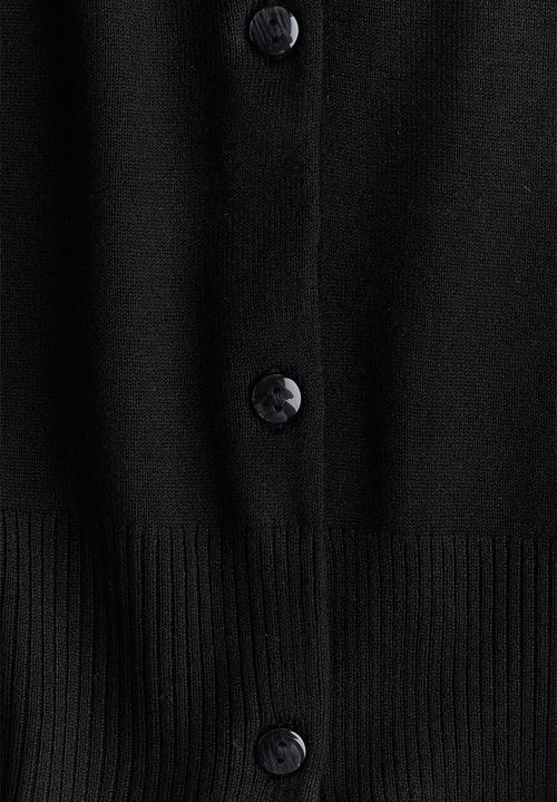 H&M - Fine-knit cardigan - black