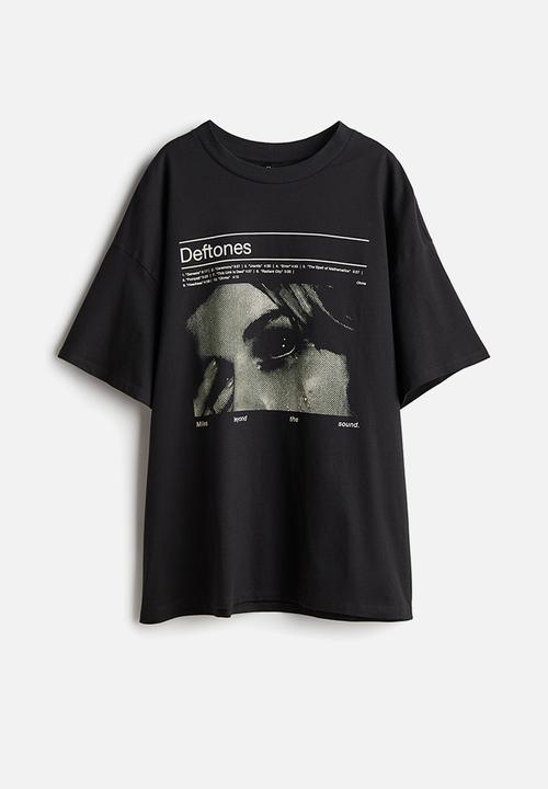 H&M - Oversized printed t-shirt - black,multi