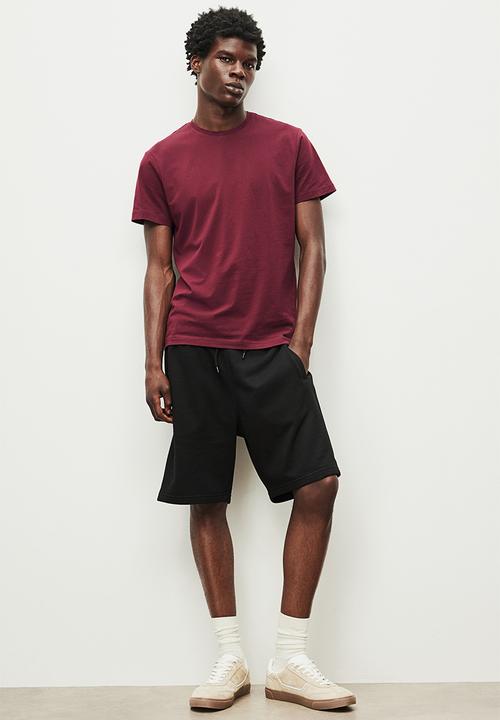 H&M - Slim fit round-necked T-shirt - red