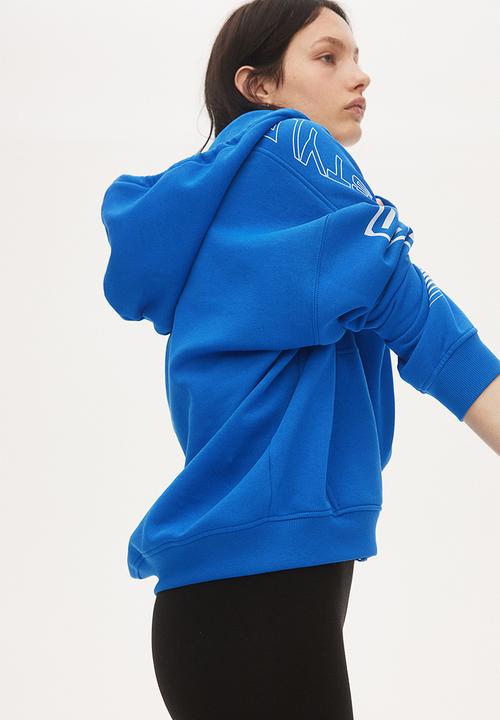 H&M - Oversized zip-through hoodie - blue