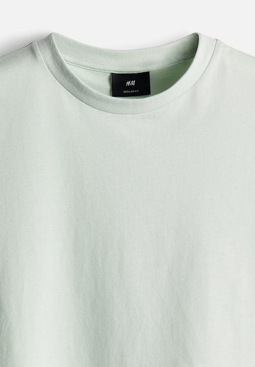 H&M - Regular fit round-neck T-shirt - green