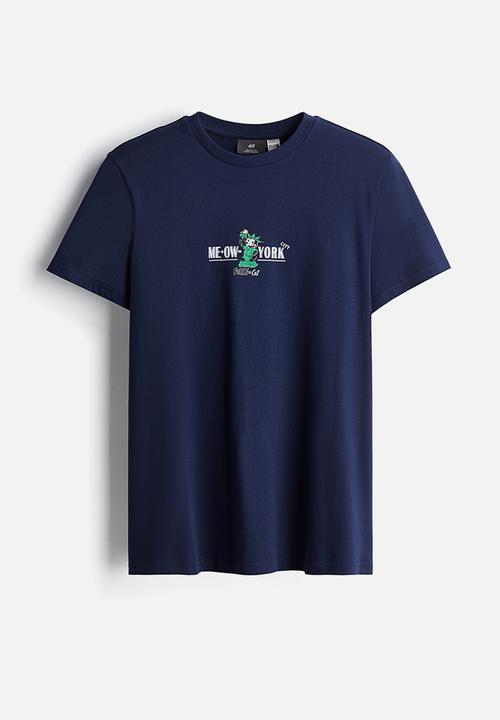 H&M - Regular fit T-shirt - blue