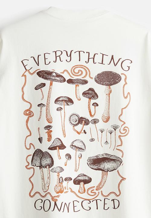 H&M - Loose fit printed T-shirt - white