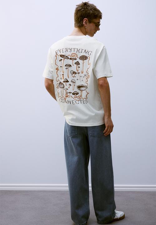 H&M - Loose fit printed T-shirt - white