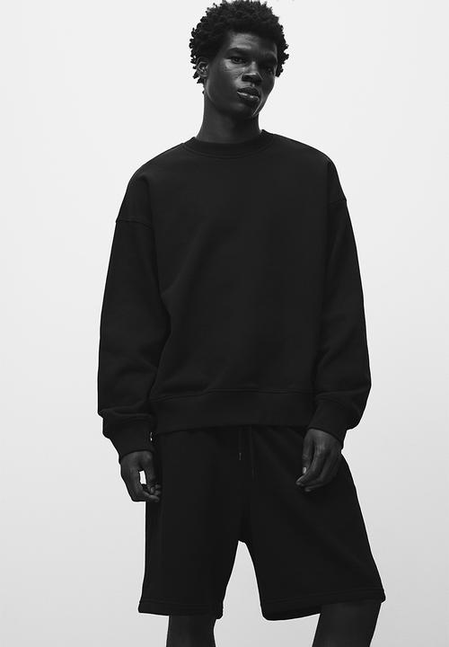 H&M - Regular fit sweatshorts - black