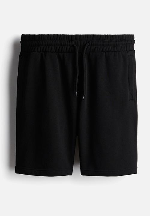 H&M - Regular fit sweatshorts - black