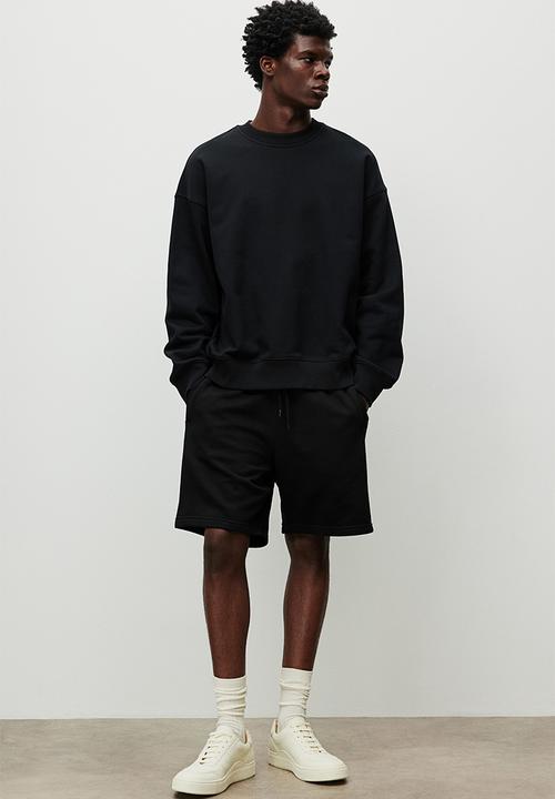 H&M - Regular fit sweatshorts - black