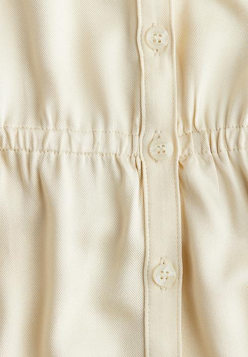 H&M - Shirt dress - light beige
