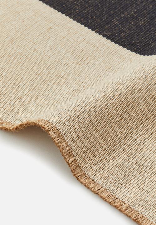 H&M - Jute-blend table runner - dark grey & beige