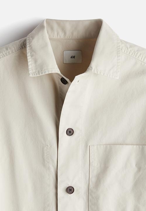 H&M - Regular fit twill overshirt - beige