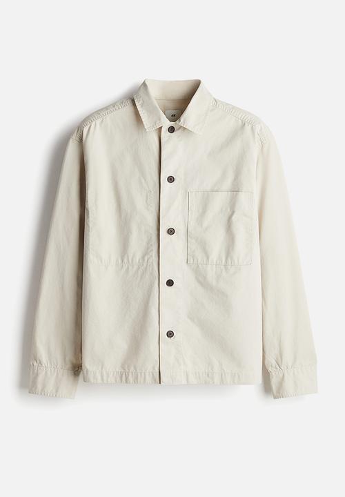 H&M - Regular fit twill overshirt - beige