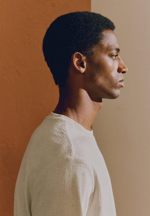 H&M - Regular fit textured T-shirt - beige