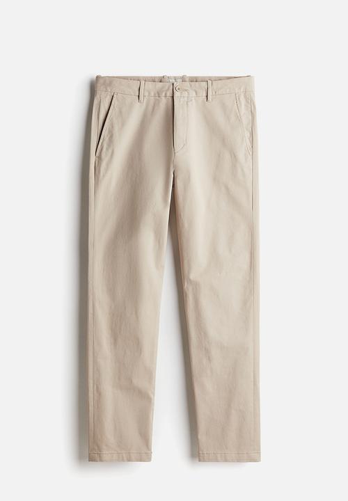 H&M - Slim fit cotton chinos - beige