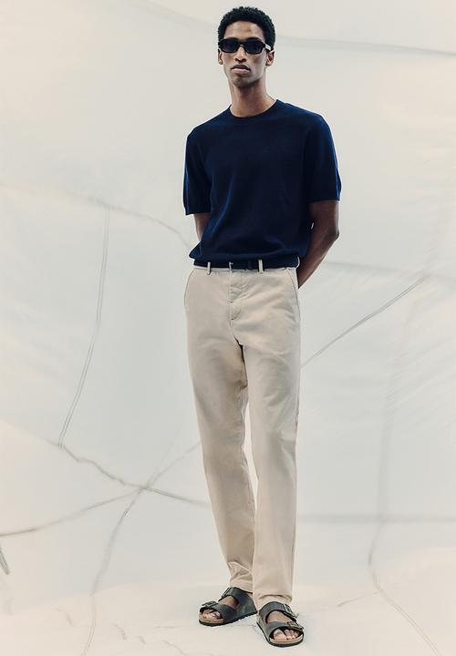 H&M - Slim fit cotton chinos - beige