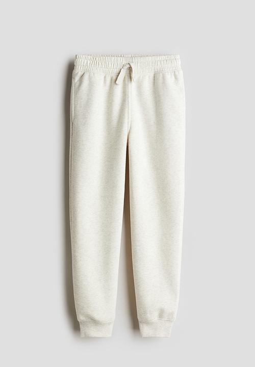 H&M - Cotton sweatshirt joggers - white