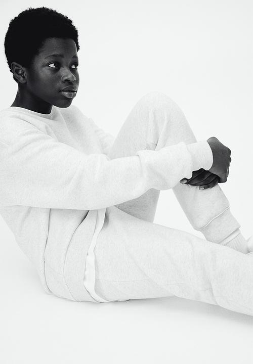 H&M - Cotton sweatshirt joggers - white