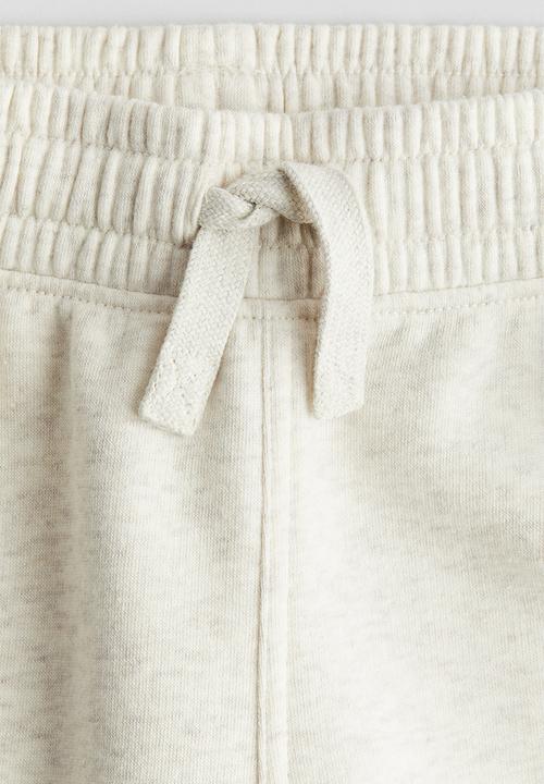 H&M - Cotton sweatshirt joggers - white