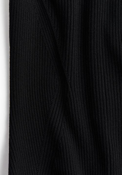 H&M - Rib-knit bandeau dress - black