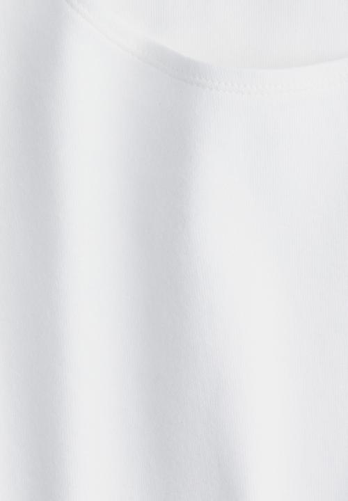 H&M - Boat-neck cotton top - white