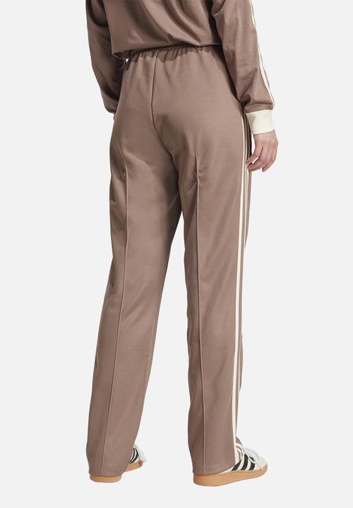 adidas Originals - Beckenbauer Trackpants - Trace Brown & Wonder White