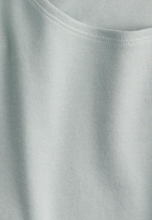 H&M - Boat-neck cotton top - turquoise