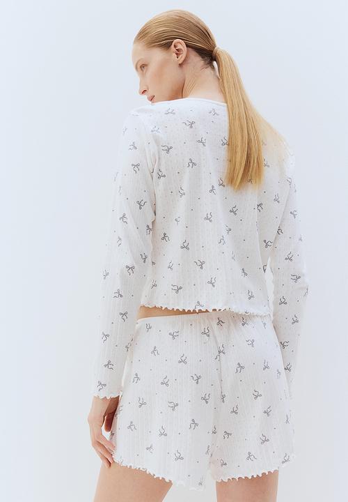 H&M - Pointelle pyjamas - white