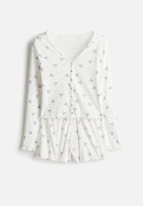 H&M - Pointelle pyjamas - white