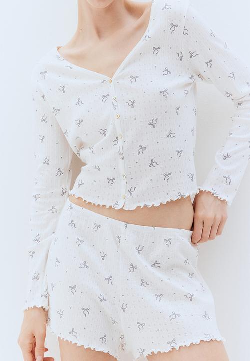 H&M - Pointelle pyjamas - white