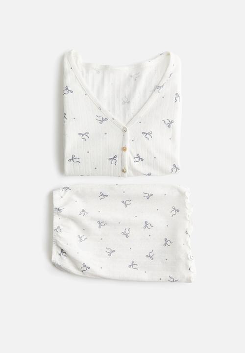 H&M - Pointelle pyjamas - white