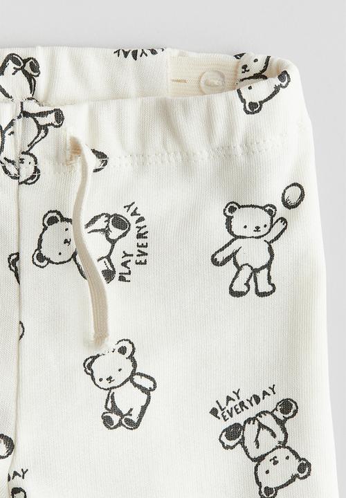 H&M - Sweatshirt joggers - white & play everyday 